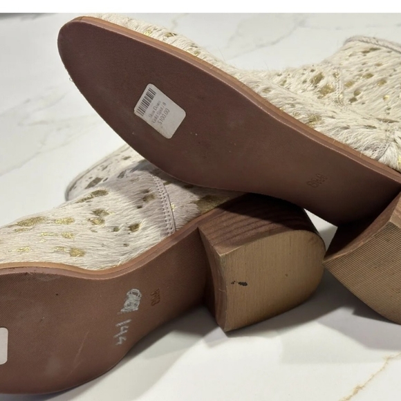 Coconuts by Matisse Pronto Calf Hair Leathet Ankle Boots Booties Western Size 8 - Picture 5 of 8